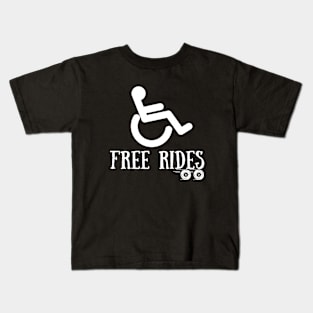 Free rides Missing or amputed leg Kids T-Shirt